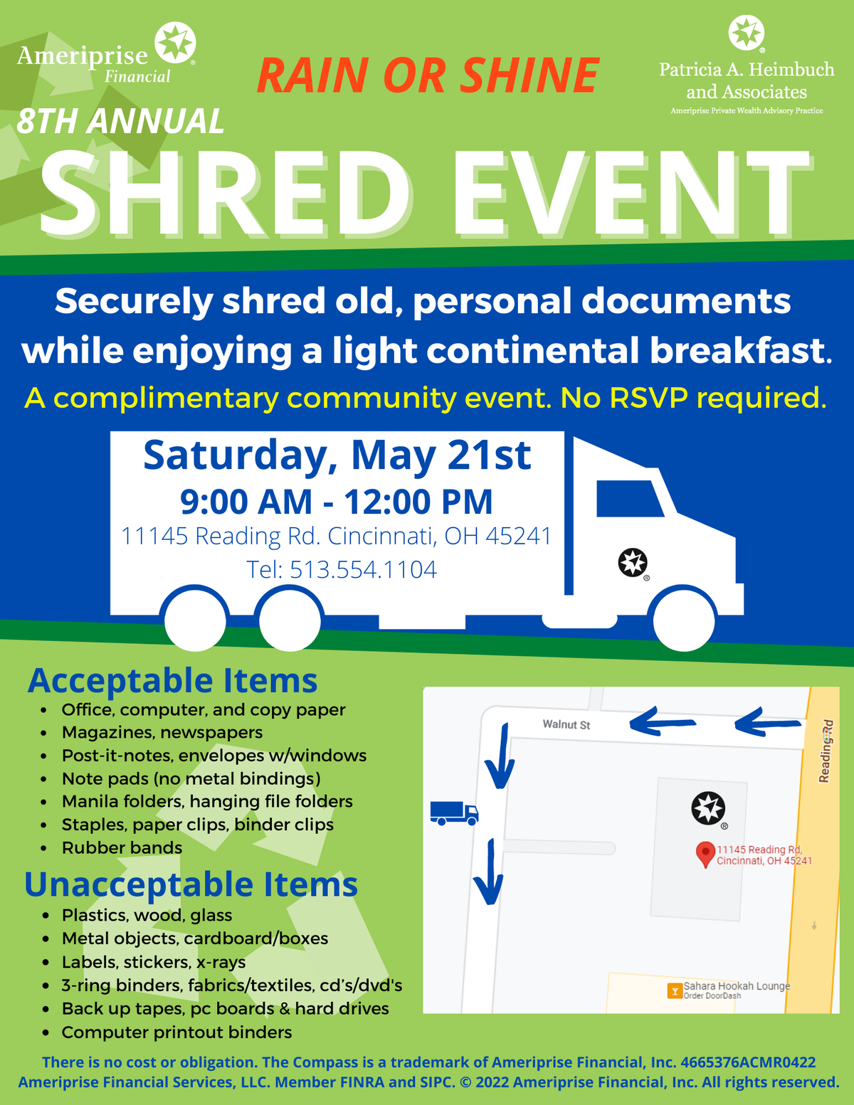 Annual Shred Event flyer
